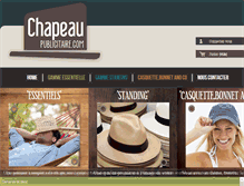Tablet Screenshot of chapeau-publicitaire.com